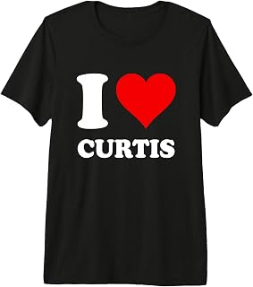 Red Heart I Love Curtis Premium Tri-blend T-Shirt