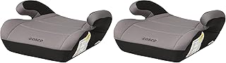 Cosco Topside Backless Booster Car Seat,Lightweight Booster Seats for Cars 40-100 lbs,Backless-Booster Seat for Car,Leo,(Pack of 2)