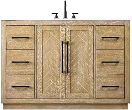 Elegant Kitchen and Bath 48" Single Bathroom Vanity in Linen Oak