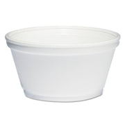 Foam Container by DART – 8 oz., 8.0 ounces, Foam, White, Model 8SJ20