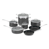 Contour Hard Anodized Cookware 13 Piece Set by Cuisinart – 13 PC, Ceramic, Black, Model 64C-13