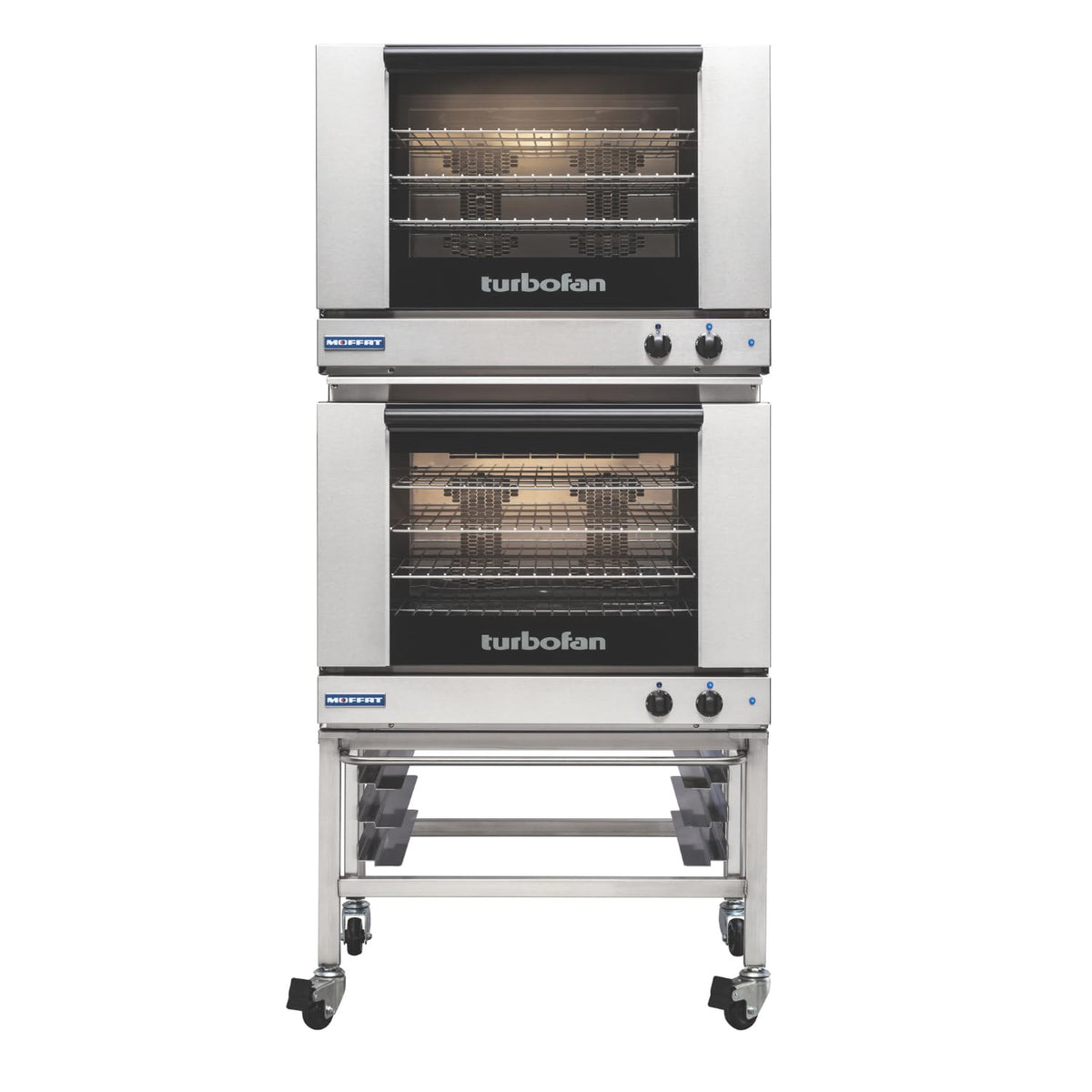 Moffat (2) Ovens w/ Casters | 220-240V / Full Size / Stainless Steel Commercial Ovens
