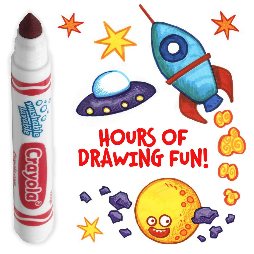 Crayola Red / 12 Count (Pack of 1) / Standard Packaging Coloring Pens & Markers