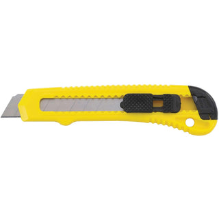 Snap-Off Utility Knife by STANLEY – 18 mm, Stainless Steel, Black, Yellow, Model 10-143P
