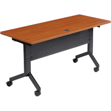 Flip-Top Training Table by Global Industrial – Laminate, Cherry, Model 695124