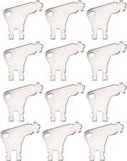 12pcs Paper Towel Dispenser Key for Georgia Pacific, Iron Replacement Key