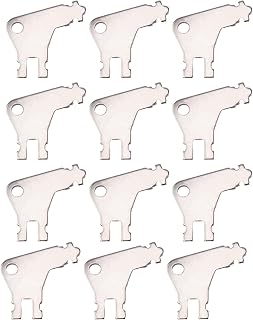 12pcs Paper Towel Dispenser Key for Georgia Pacific, Iron Replacement Key