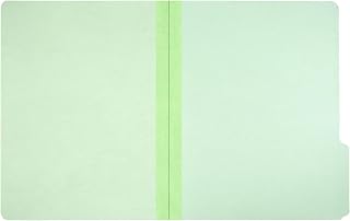 AbilityOne NSN2868570 - File Folder - Light Green Pressboard - 1/3 Cut, Self-Tabs, All Positions, Letter