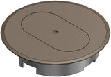Carlon E97DSB Round Duplex Receptacle Cover, Diameter: 5", Non-Metallic