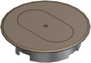 Carlon E97DSB Round Duplex Receptacle Cover, Diameter: 5", Non-Metallic