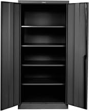 800 Series Solid Door Storage Cabinet, 48x18x78, Ebony, Unassembled