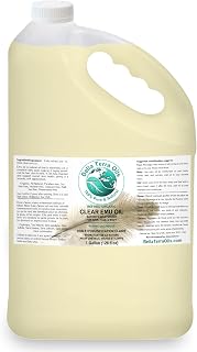 Bella Terra Oils Versatile Clear Emu Oil for Hair, Skin, and Nails – 1 gallon, Non-Greasy, Quick Absorbing