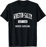 Winston-Salem NC J04 Vintage Athletic Sports Design T-Shirt