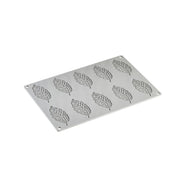 GG028 Plume Silicone Baking Mold Freezing Mould by Pavoni – 3.31x1.50 x 0.08"H, 7.8 inches, Silicone, Gray, Model HX522