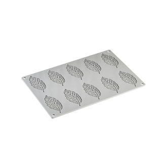 GG028 Plume Silicone Baking Mold Freezing Mould by Pavoni – 3.31x1.50 x 0.08"H, 7.8 inches, Silicone, Gray, Model HX522