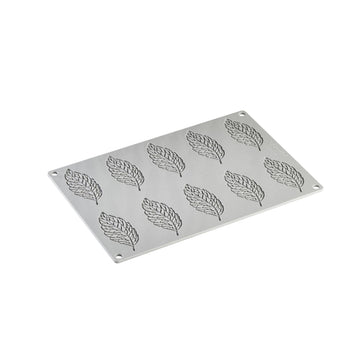 GG028 Plume Silicone Baking Mold Freezing Mould by Pavoni – 3.31x1.50 x 0.08"H, 7.8 inches, Silicone, Gray, Model HX522