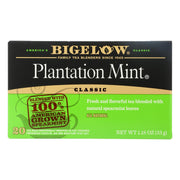 Tea Perfectly Mint - Case of 6-20 BAG by Bigelow Tea – 20 Count (Pack of 3), Pack of 18, Model 00005704