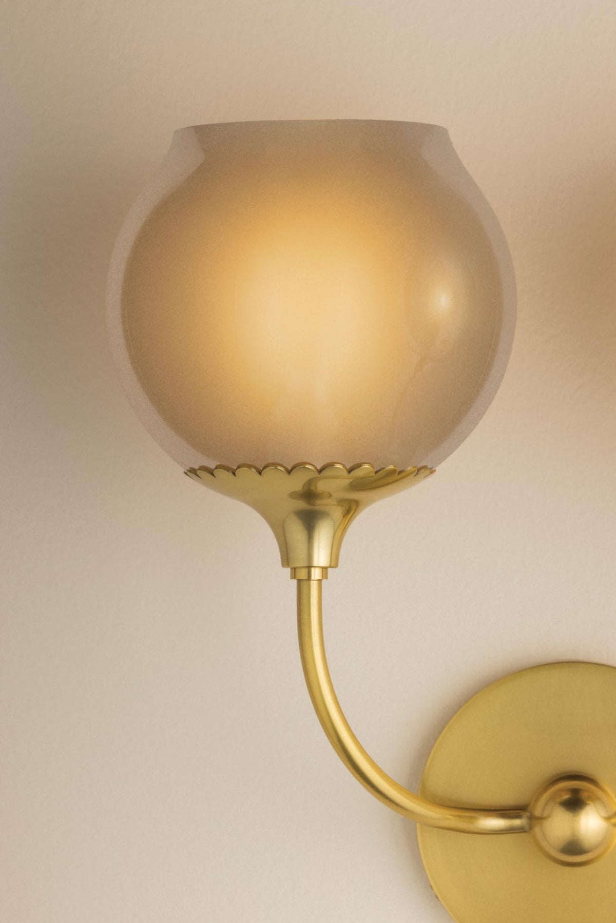 Mitzi Daya 2-Light Wall Sconce | Vogue Style | Aged Brass Finish | Made of Steel & Glass | Damp-Rated for Bathroom Use | 13.75" W x 12.5" H Profile | -AGB by MITZI HUDSON VALLEY