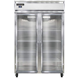 Continental Refrigerator Two Section Reach In Glass Door Refrigerator by Value Line – Model 2R-SS-GD
