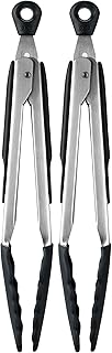 OXO Good Grips 9-Inch Tongs with Silicone Heads,(Pack of 2)
