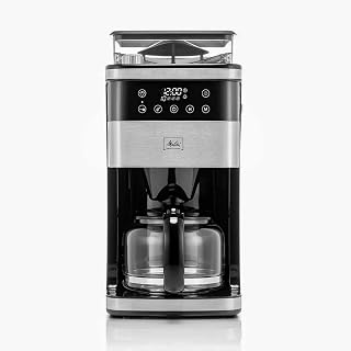 Melitta Aroma Fresh™ Plus 10-Cup Automatic Drip, Programmable Coffee Maker with built in Burr Coffee Grinder