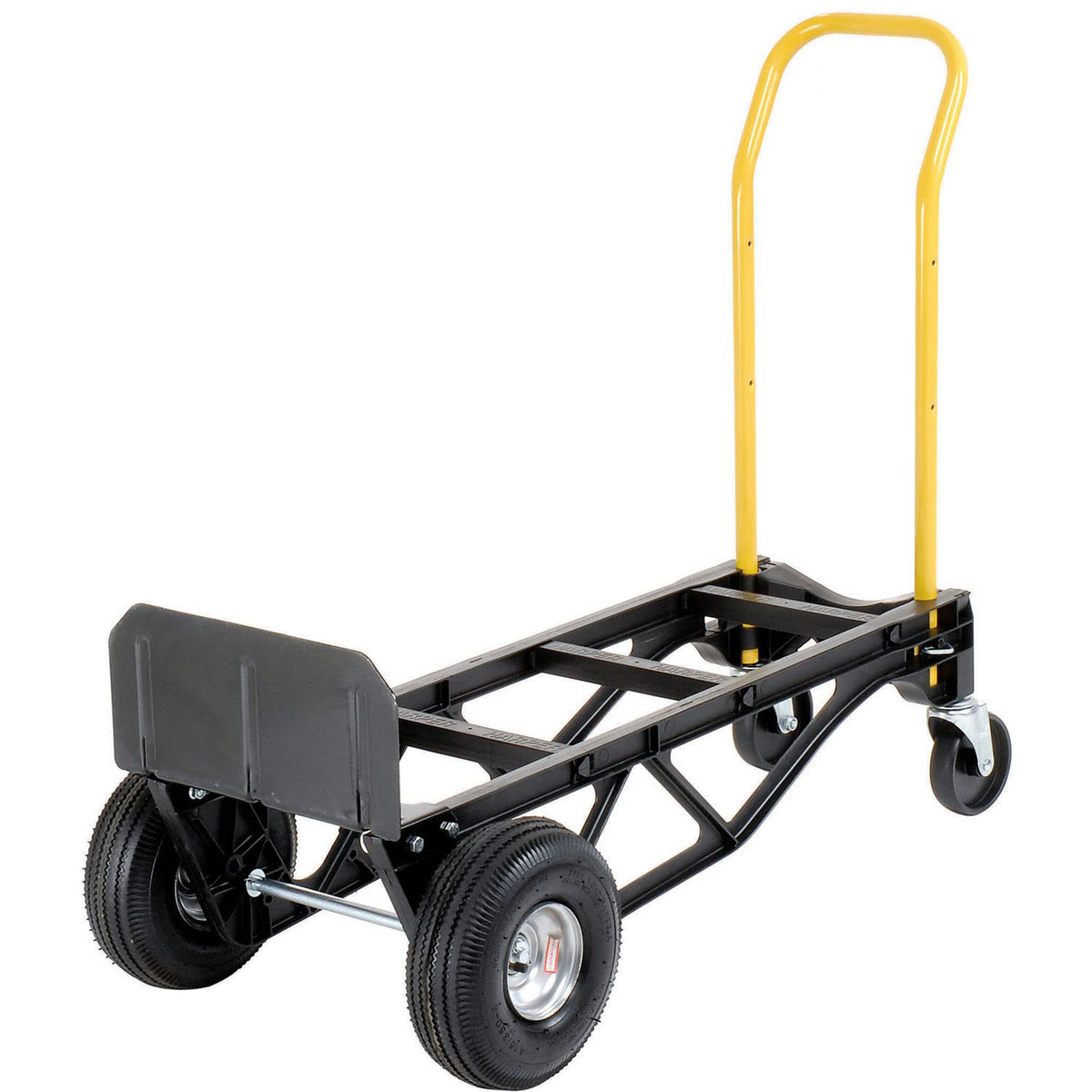 Nylon Convertible Hand Truck - 37-1/4"Lx12"W Platform by Harper – 17"L x 12"W x 49.5"H, Nylon Frame, Black, Model PGDK1935P