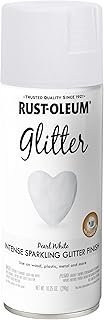 Rust-Oleum Glitter Pearl White Spray Paint | Sparkling Decorative Finish, Crafts, Décor & Accent Projects, Multi-Surface Coverage, Fade Resistant, 10.25 Oz