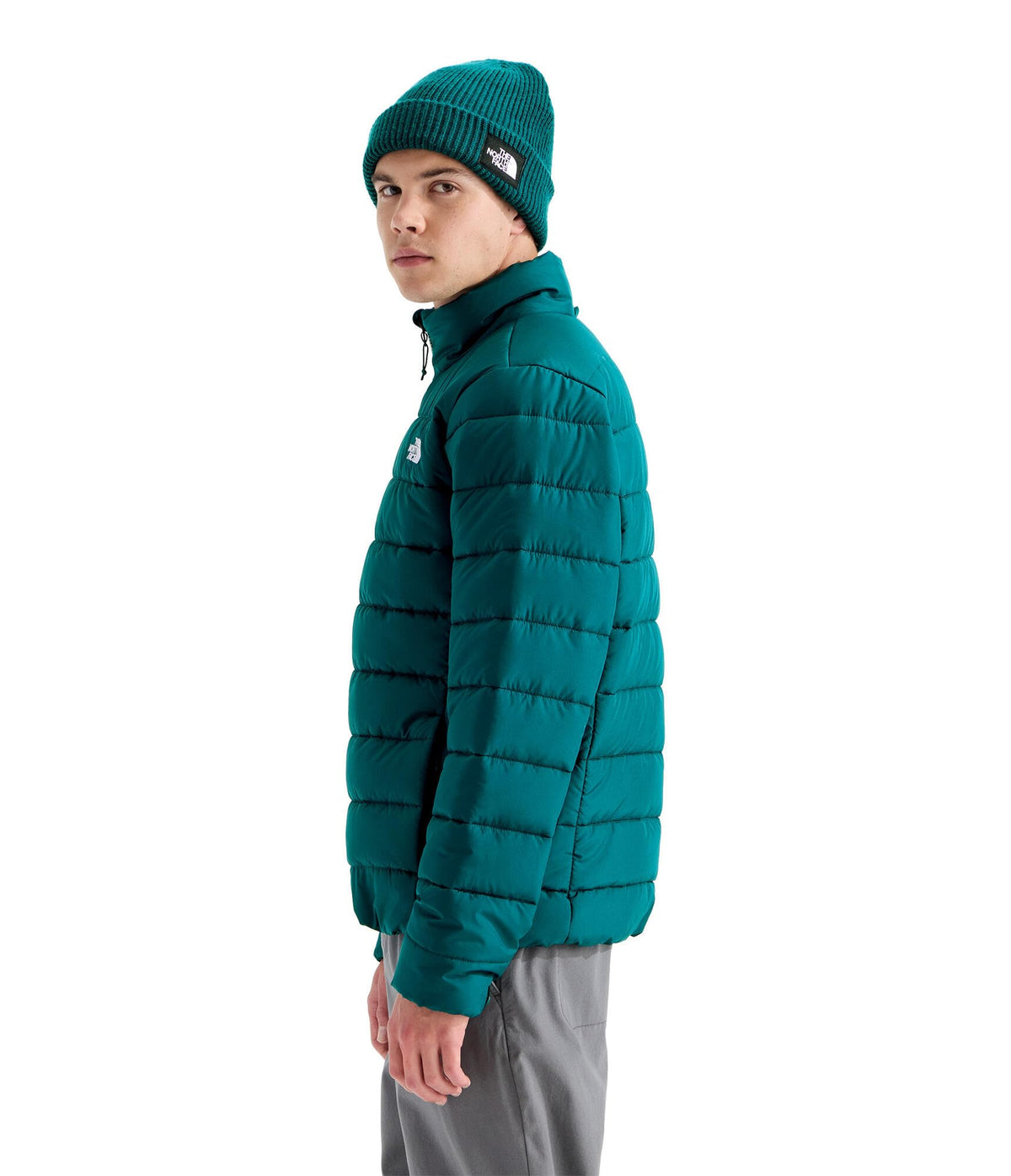 Men's Aconcagua Jacket by The North Face – Recycled Polyester, Pacific Teal, Model NF0A8H0M