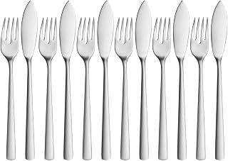WMF Corvo Fish Cutlery Set 12 Pieces Cromargan Steel Matt Finish