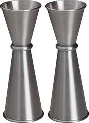 Winco Japanese-Style Jigger, Silver, 1 Oz / 2 Oz (Pack of 2)