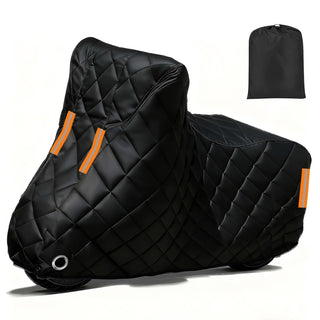 Commercial Waterproof Motorcycle Cover for Cobra CX50SRX FWE |Anti-Hail Motorbike Covers Indoor Outdoor Storage Heavy Duty Oxford Fabric by GgJjCv – for CX50SRX FWE, 300D Oxford + Cotton Lining, Black, Model GJJHMOTO-CA-260427-AEN553