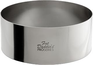 Fat Daddio's Stainless Steel Round Cake & Pastry Ring, 5 x 2 Inch