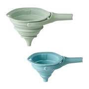 Set of 2 Collapsible Silicone Funnels by Cuisinart – 2-piece Collapsible Silicone Funnel Set, 1.5 cups, Silicone, Multicolor, Pack of 2