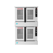 Blodgett Zephaire Double Full Size Natural Gas Convection Oven by Generic – 1095.0 pounds, Stainless Steel, Silver, Model ZEPH-100-G-ES DBL