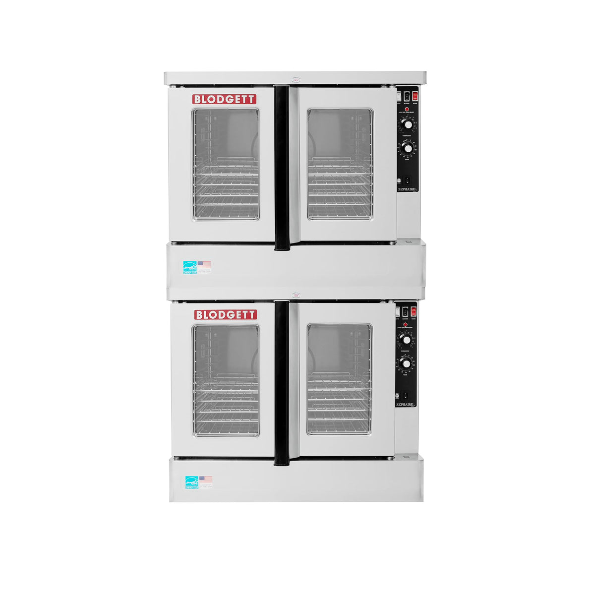 Blodgett Zephaire Double Full Size Natural Gas Convection Oven by Generic – 1095.0 pounds, Stainless Steel, Silver, Model ZEPH-100-G-ES DBL