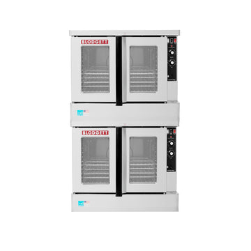 Blodgett Zephaire Double Full Size Natural Gas Convection Oven by Generic – 1095.0 pounds, Stainless Steel, Silver, Model ZEPH-100-G-ES DBL