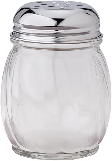 HIC Harold Import Co. 7002-HIC 6 oz Glass Classic Pizzeria Style Grated Cheese Shaker Dispenser Home Decor Products