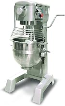 Omcan 20442 commercial 30qt GENERAL PURPOSE Mixer with Guard 3 attachments ETL
