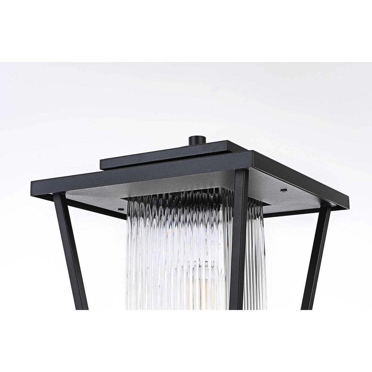 York One Light Outdoor Post Mount Black by Lighting Design – Iron, Black, Model OD305P18BK