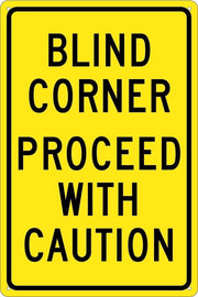 NMC Traffic Sign by National Marker – Aluminum, Yellow/Black, Model TM71G