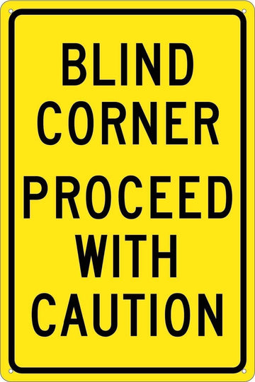 NMC Traffic Sign by National Marker – Aluminum, Yellow/Black, Model TM71G