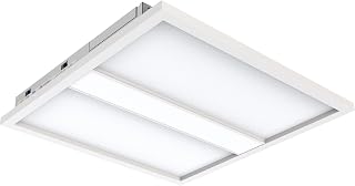 Lithonia Lighting CPX3P 2x2 LED Flat Panel Light, 3-Pane 2 Ft. x 2 Ft. LED Light Panel, Ceiling Lighting Fixture, Low/Medium/High Brightness, 3500K/4000K/5000K Switchable CCT, White