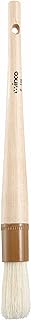Winco 1" Boar Bristle Basting Brush, Round | Durable Bristles, Basting, Glazing, Marinades, Butter and Pastry Prep, Hanging hole
