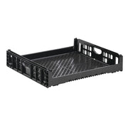 Orbis Black Plastic Stackable Bakery Tray - 28 3/4"L x 26"W x 6"D by ORBIS-DIVISION OF MENASHA CORP – 28 3/4"L x 26"W x 6"D, Plastic, Black, Model NPL660B-10