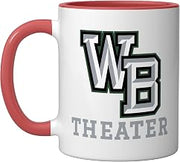 West Bloomfield High School Lakers Theater Ceramic Mug, Red/White, 11oz