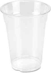 Genuine Joe Clear Plastic Cup, 9oz, For Cold Beverages, 50/Sleeve, 20 Count