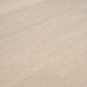 Light Brown Mango Wood Dining Table with Travertine Surface by Starlight Canyon Home – Solid Wood, Brown