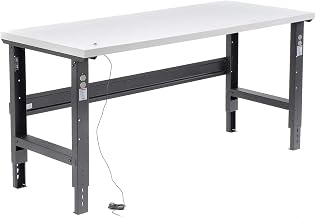 Global Industrial Adjustable Height Workbench C-Channel Leg, 72" W x 36" D