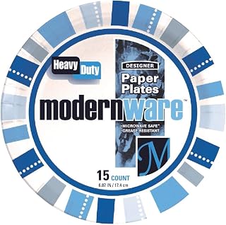 AJM Packaging AJM 7 In. ModernWare Paper Plate (15-Count) - 1 Each