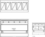 72" Open Cabinet Base Hot Food Table